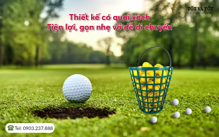 Giỏ đựng bóng golf bằng nhựa